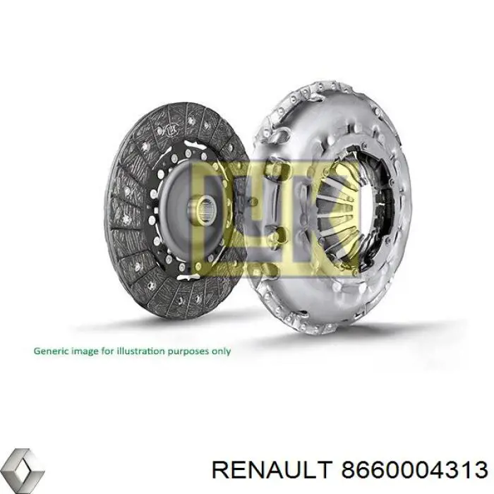 Комплект зчеплення (3 частини) 8660004313 Renault (RVI)