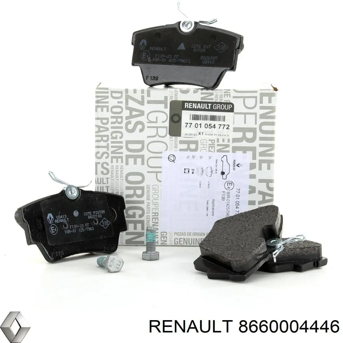 Купити 8660004446 Renault (RVI) Задні колодки