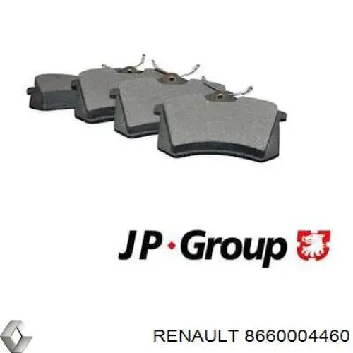Задні гальмівні колодки Renault (RVI) 8660004460 ціна, від 15.07 USD