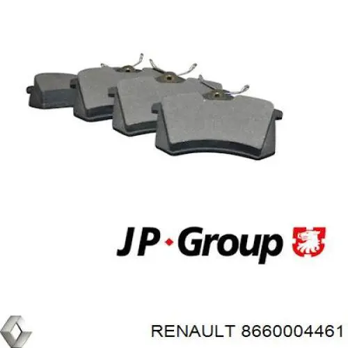 Задні гальмівні колодки Renault (RVI) 8660004461 ціна, від 16.49 USD