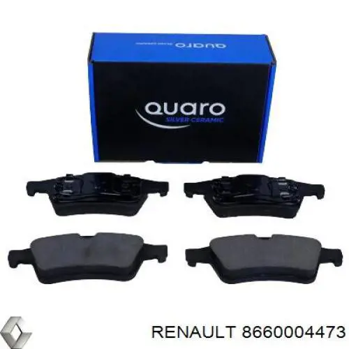 Задні гальмівні колодки Renault (RVI) 8660004473 ціна, від 13.64 USD