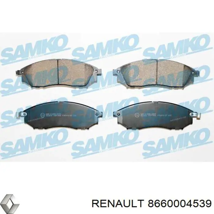 Гальмівні колодки Renault (RVI) 8660004539 ціна, від 28.02 USD