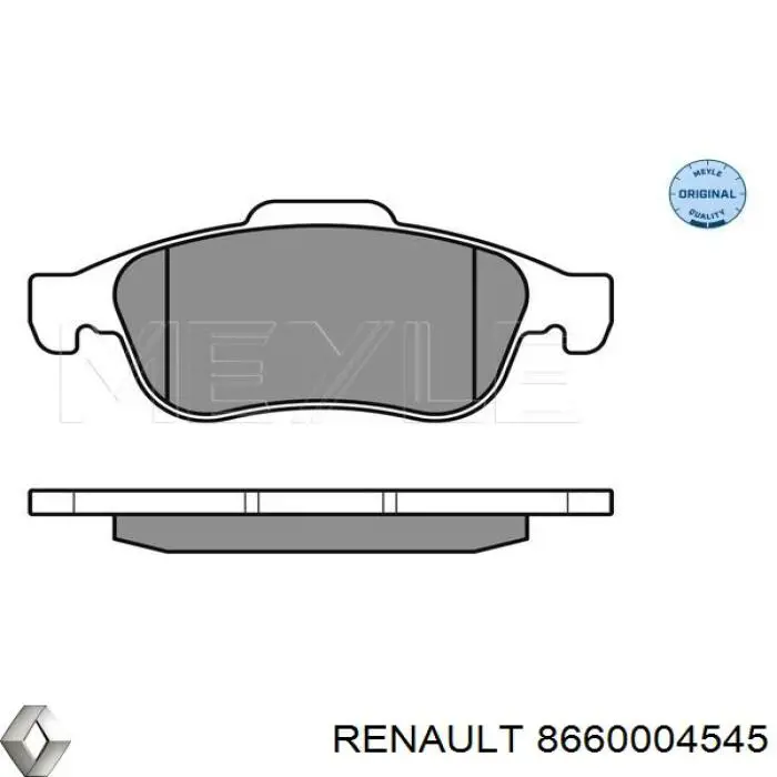 8660004545 Renault (RVI) Передні гальмівні колодки