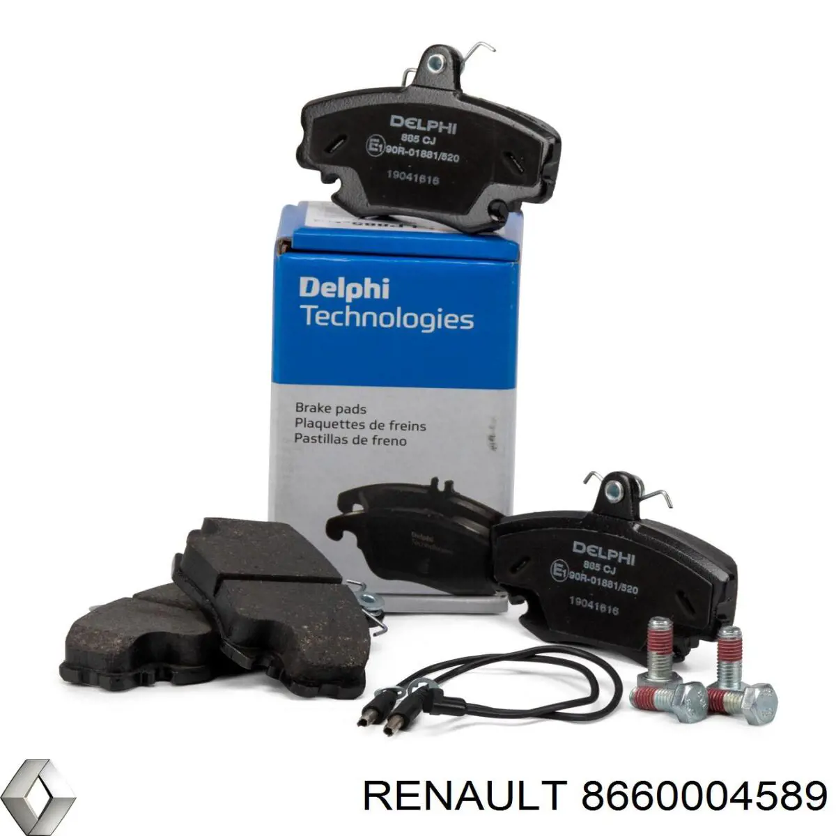 Купити 8660004589 Renault (RVI) Колодки гальмівні передні, дискові