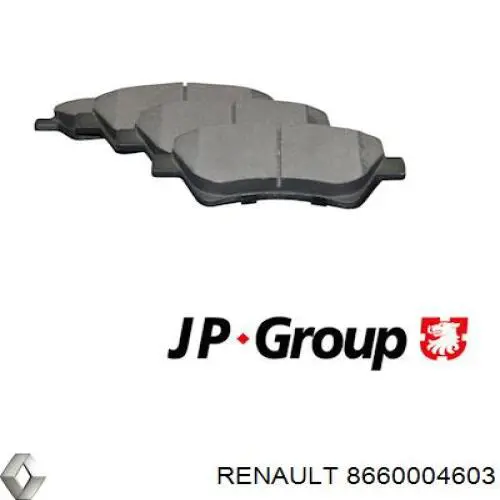 Колодки гальмівні передні, дискові 8660004603 Renault (RVI)