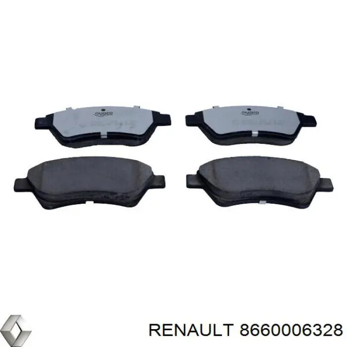 Купити 8660006328 Renault (RVI) Колодки гальмівні передні, дискові