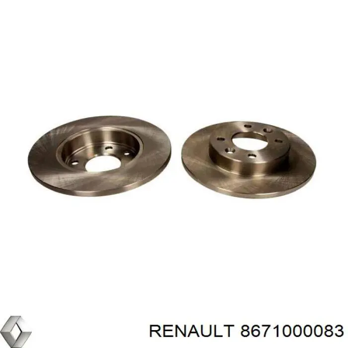 Диск переднього гальма Renault (RVI) 8671000083 ціна, від 20.17 USD