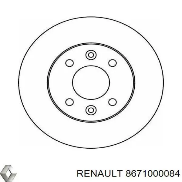 8671000084 Renault (RVI) Гальмо дискове переднє