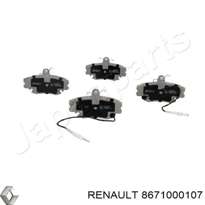 Купити 8671000107 Renault (RVI) Колодки гальмівні передні, дискові