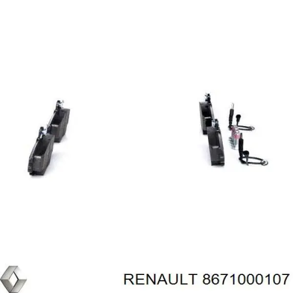 8671000107 Renault (RVI) Передні гальмівні колодки