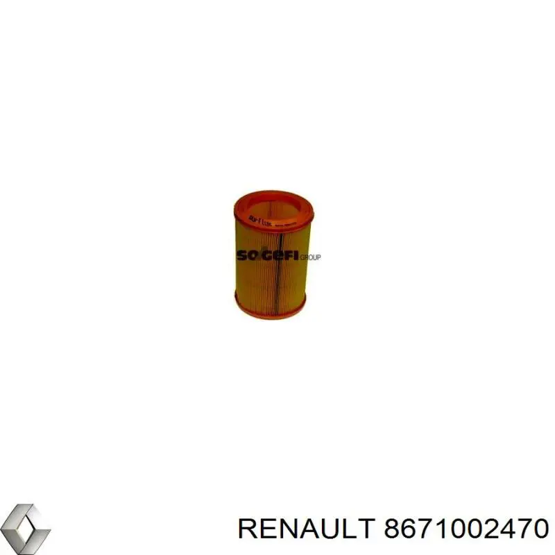 8671002470 Renault (RVI) фільтр повітряний