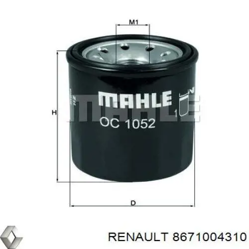  Renault (RVI) 8671004310 ціна, від 6.19 USD