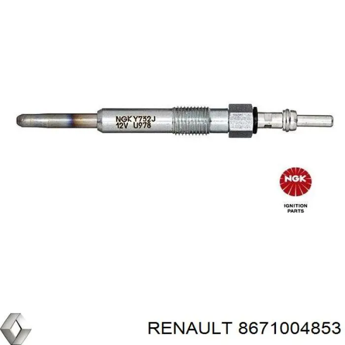Купити 8671004853 Renault (RVI) Свічка накалу