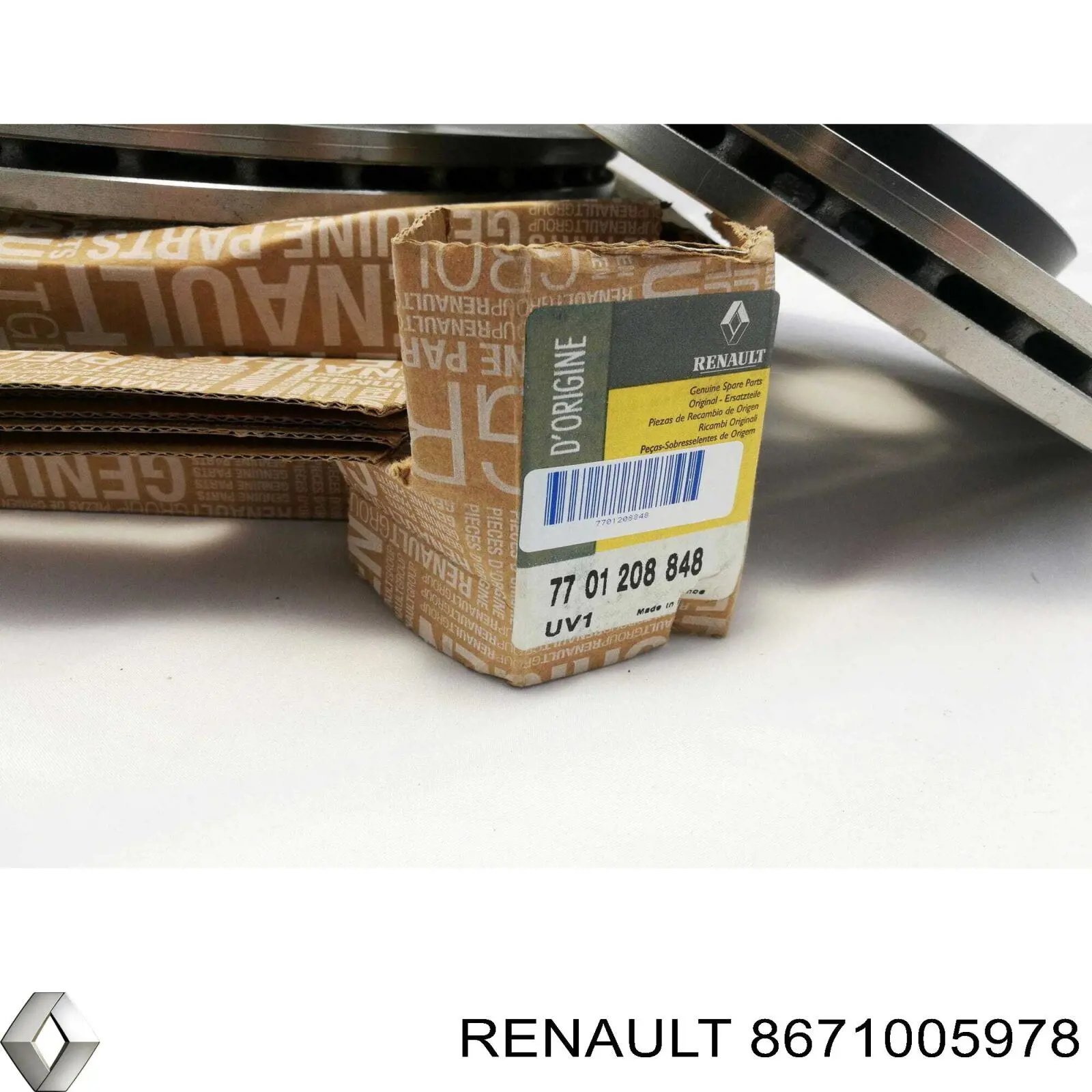 Диск переднього гальма Renault (RVI) 8671005978 ціна, від 40.67 USD