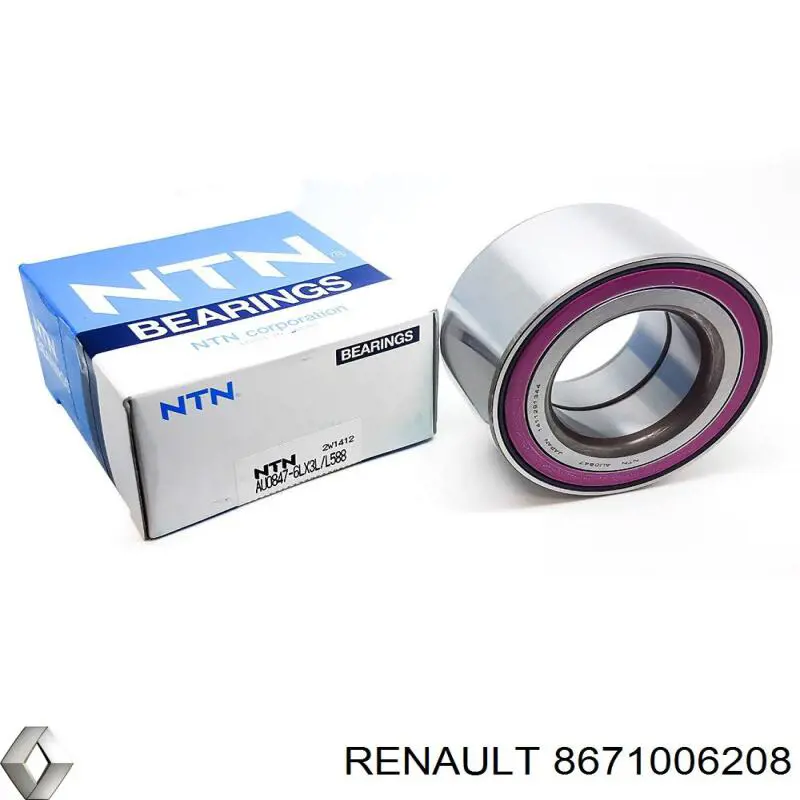 Підшипник ступиці 8671006208 Renault (RVI)