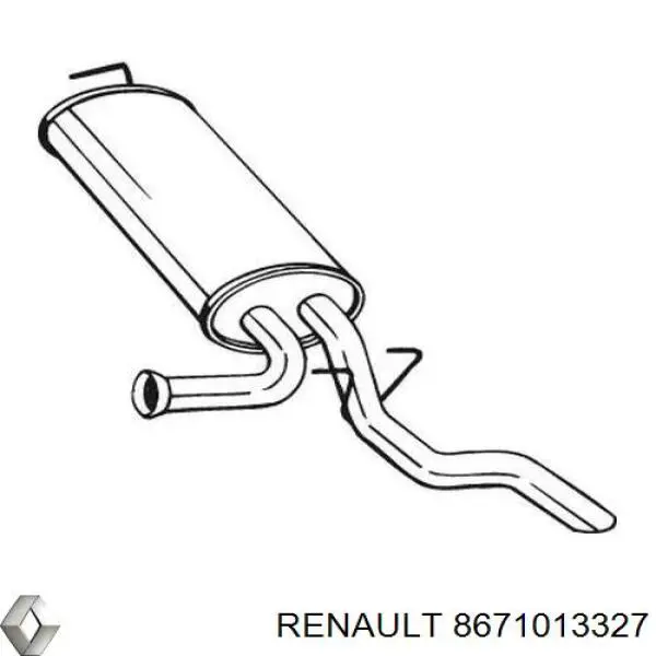 Купити 8671013327 Renault (RVI) Вихлоп