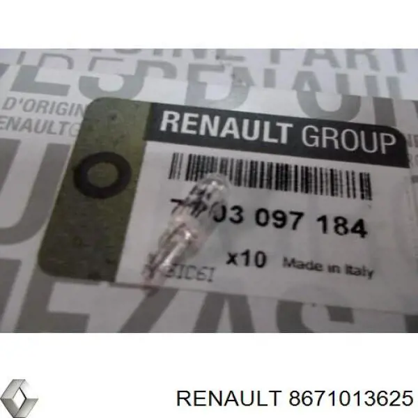 8671013625 Renault (RVI) Щітка склоочисника задня