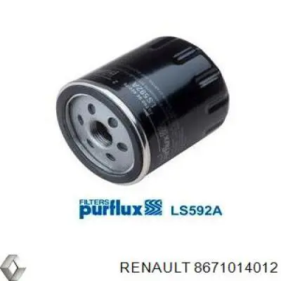 8671014012 Renault (RVI) фільтр масляний