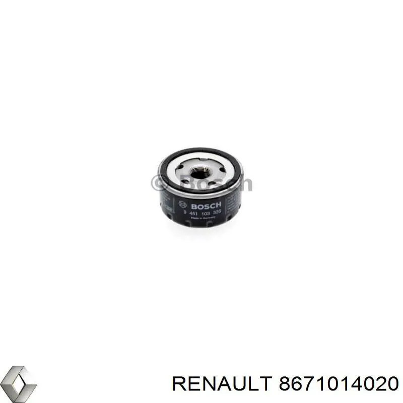 Масляний фільтр двигуна Renault (RVI) 8671014020 ціна, від  