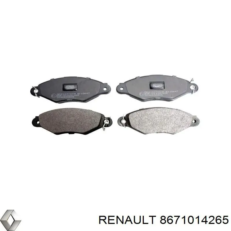 Купити 8671014265 Renault (RVI) Колодки гальмівні передні, дискові