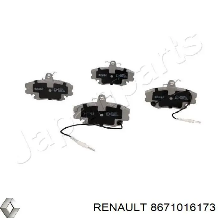 Купити 8671016173 Renault (RVI) Колодки гальмівні передні, дискові