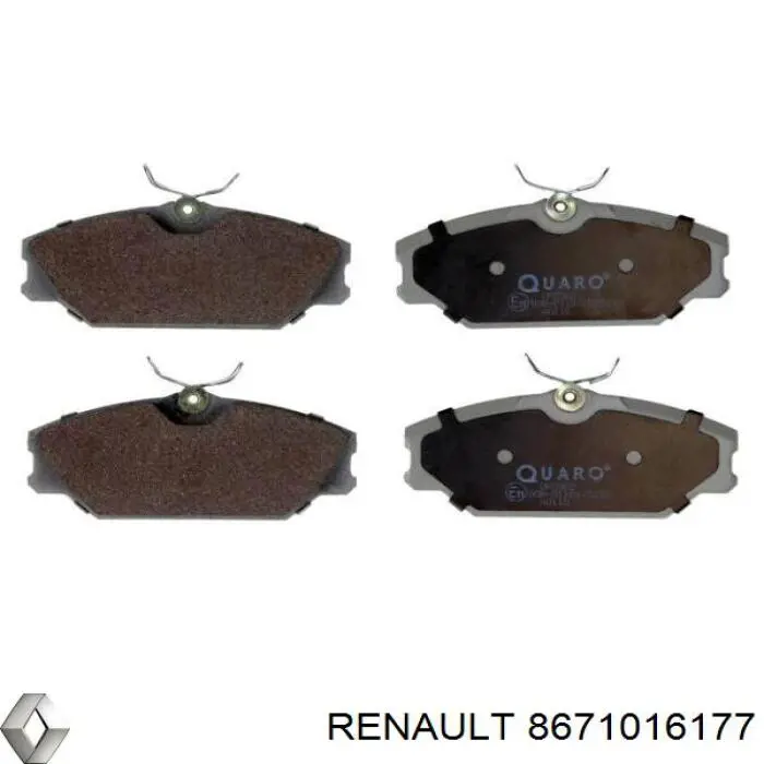 Купити 8671016177 Renault (RVI) Колодки гальмівні передні, дискові