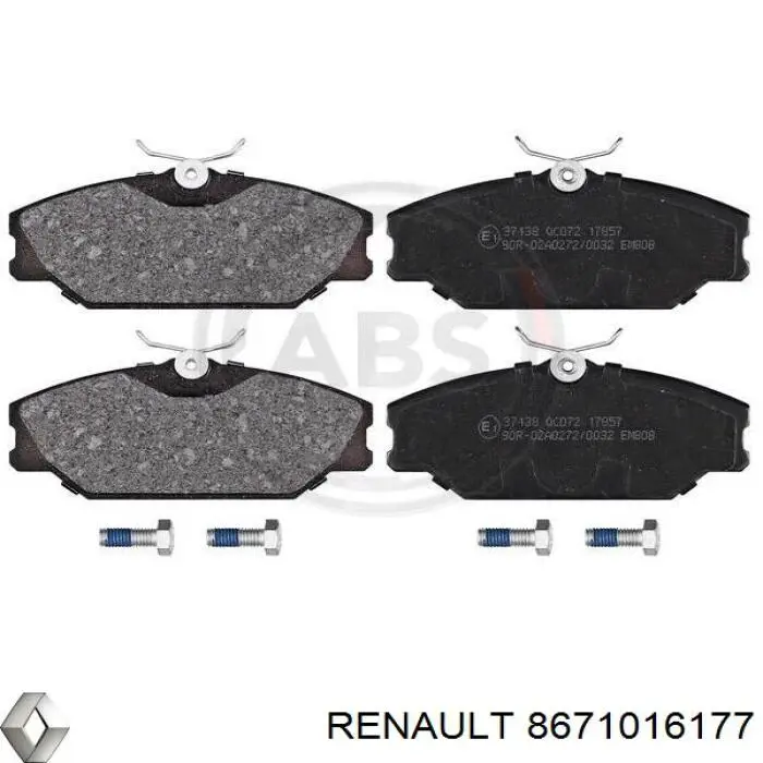 Гальмівні колодки Renault (RVI) 8671016177 ціна, від 18.12 USD