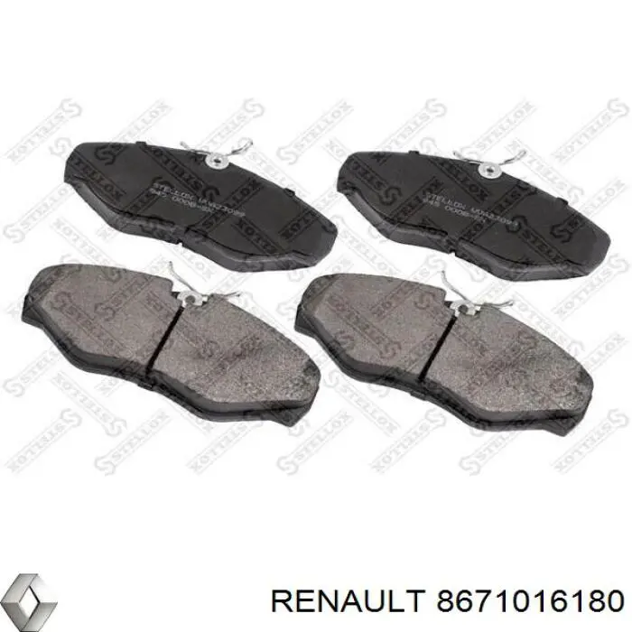 Купити 8671016180 Renault (RVI) Колодки гальмівні передні, дискові