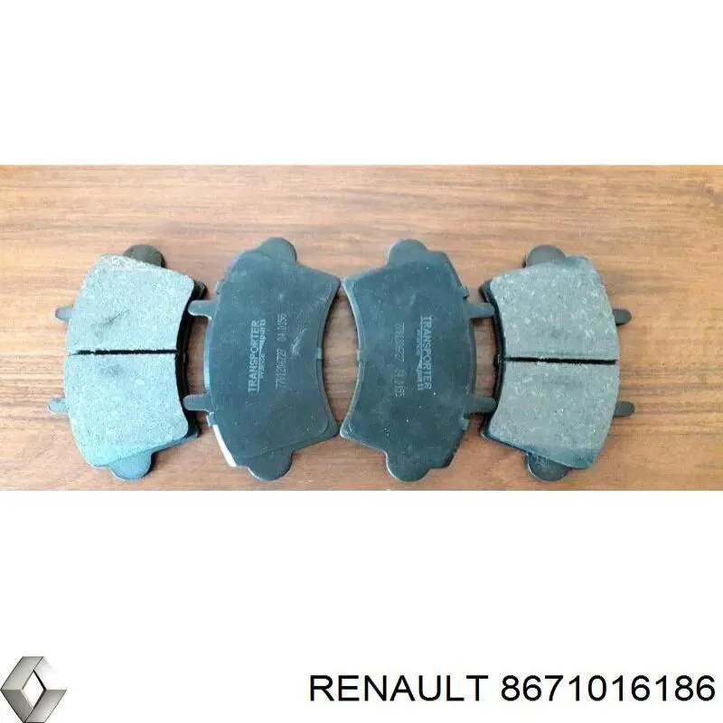Гальмівні колодки Renault (RVI) 8671016186 ціна, від 19.22 USD