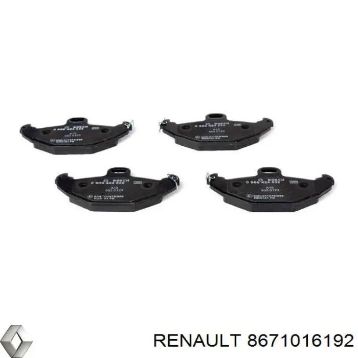 Купити 8671016192 Renault (RVI) Задні колодки