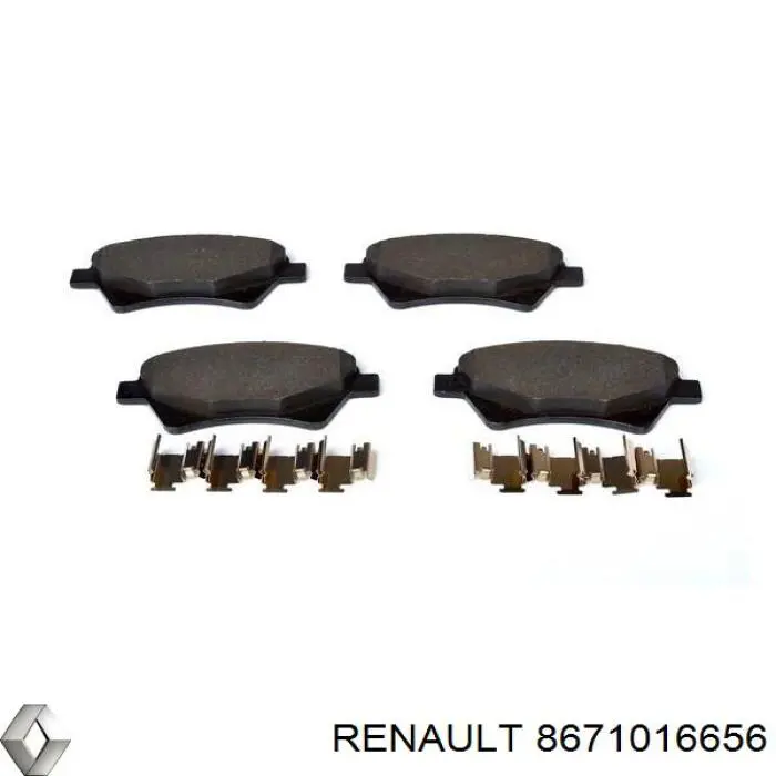 Купити 8671016656 Renault (RVI) Колодки гальмівні передні, дискові