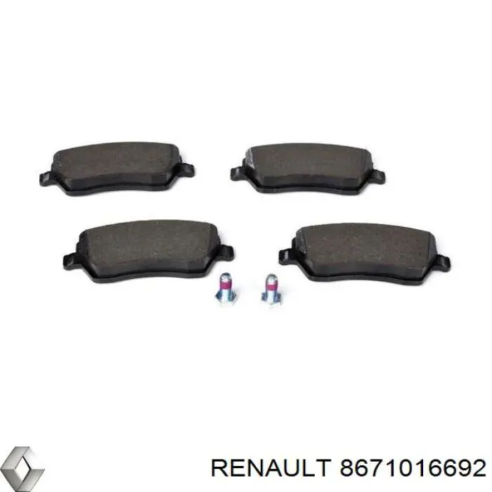Гальмівні колодки Renault (RVI) 8671016692 ціна, від 17.74 USD