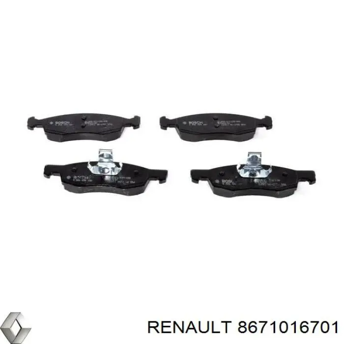 Гальмівні колодки Renault (RVI) 8671016701 ціна, від 24.12 USD