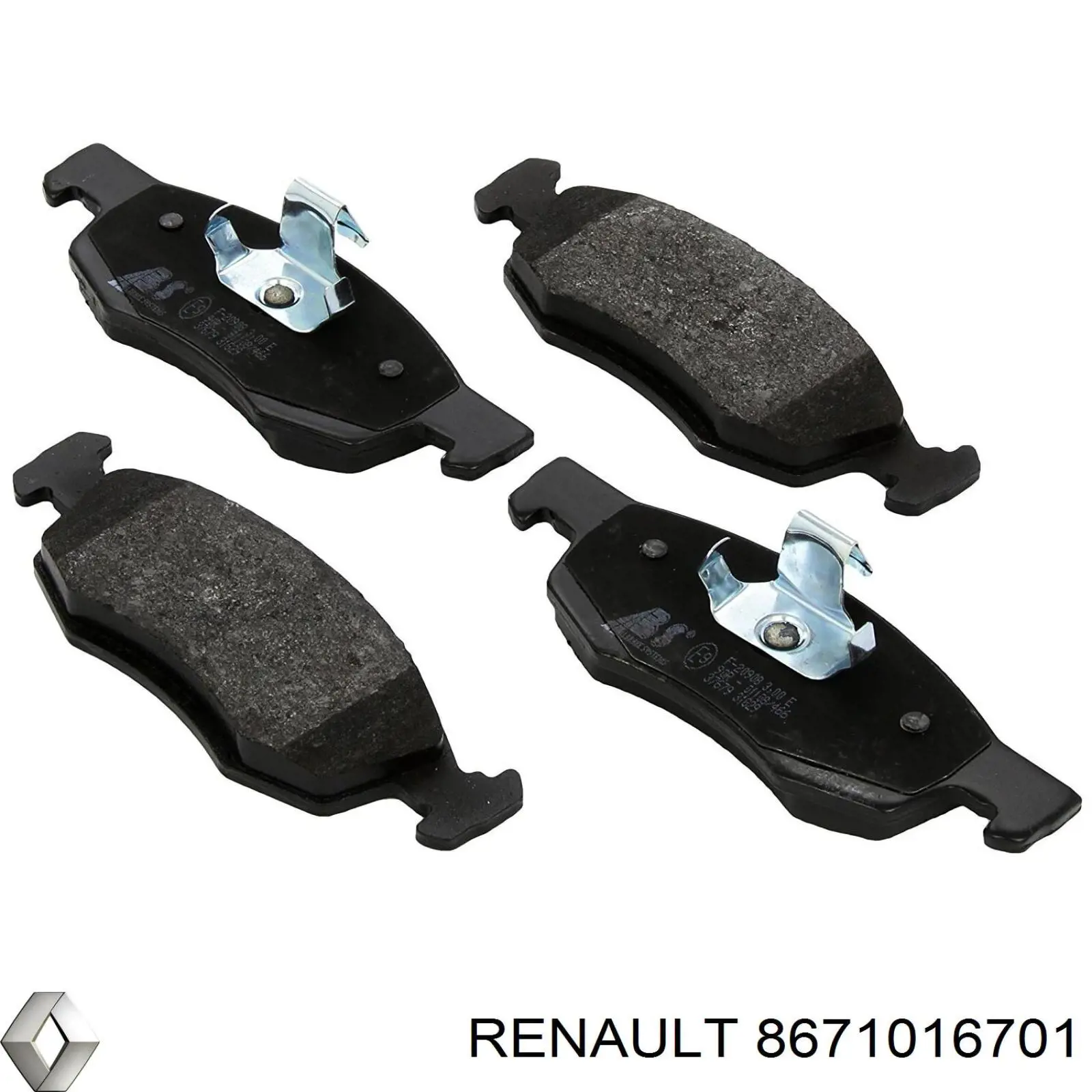 Купити 8671016701 Renault (RVI) Колодки гальмівні передні, дискові