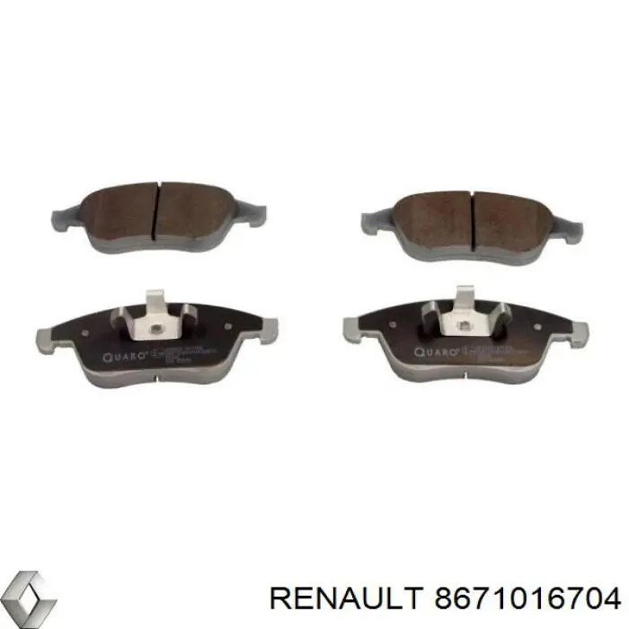 Гальмівні колодки Renault (RVI) 8671016704 ціна, від 43.26 USD
