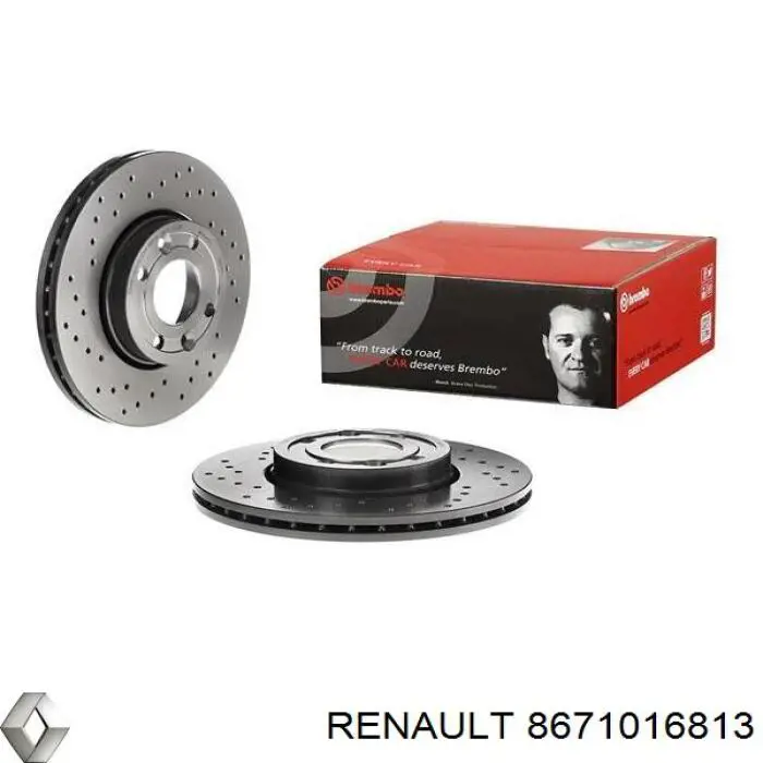 Гальмівні диски передні 8671016813 Renault (RVI)