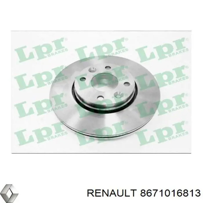 8671016813 Renault (RVI) диск гальмівний передній