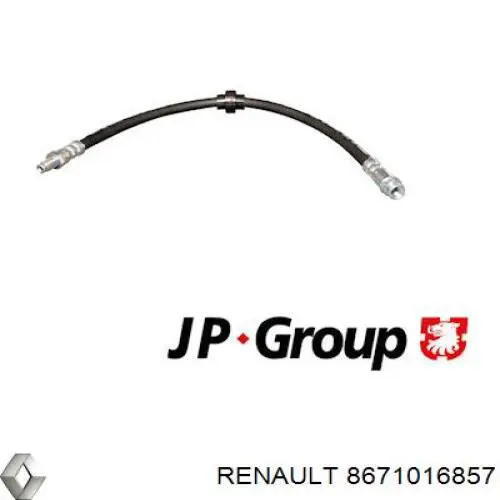 Шланг гальмівний передній Renault (RVI) 8671016857 ціна, від 6.96 USD