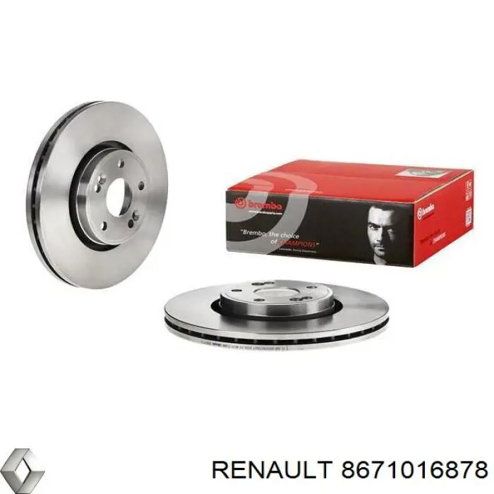 Диск гальмівний передній Renault (RVI) 8671016878