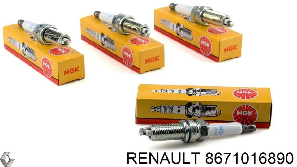 Свічки запалювання 8671016890 Renault (RVI)