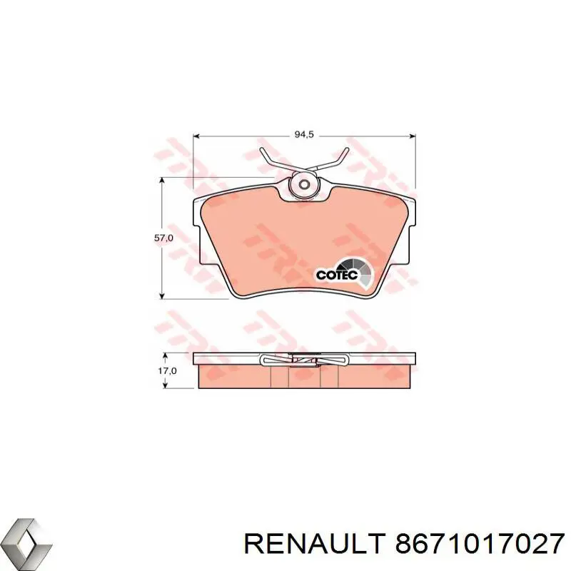 Фільтр салону 8671017027 Renault (RVI)