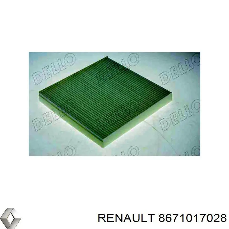 Купити 8671017028 Renault (RVI) Фільтр салону вугільний