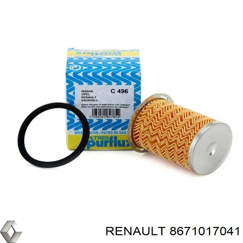 8671017041 Renault (RVI) Фільтр палива