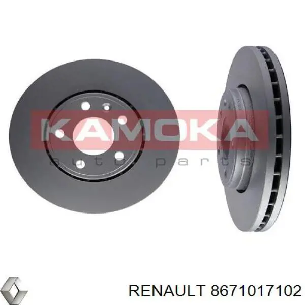 8671017102 Renault (RVI) диск гальмівний передній