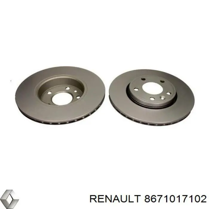 Диск переднього гальма Renault (RVI) 8671017102 ціна, від 55.58 USD