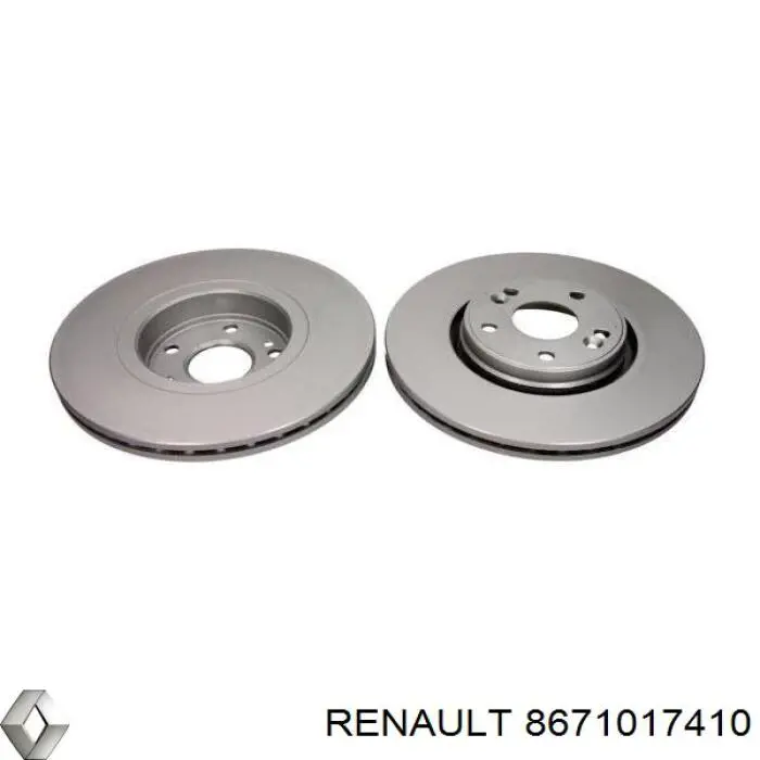 8671017410 Renault (RVI) диск гальмівний передній