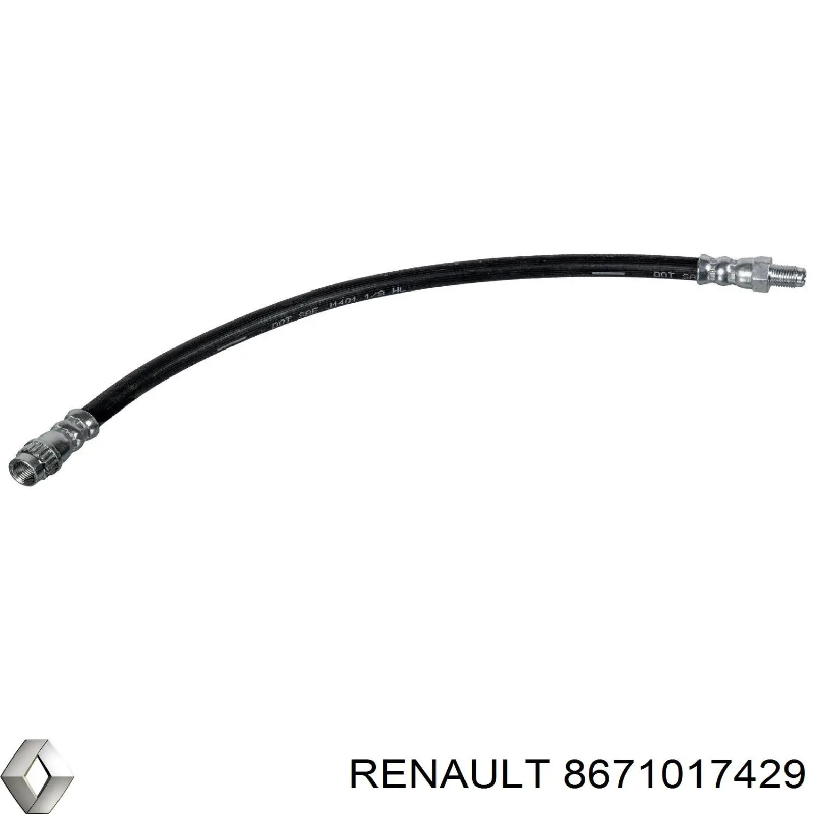 Шланг гальмівний задній Renault (RVI) 8671017429 ціна, від 5.11 USD