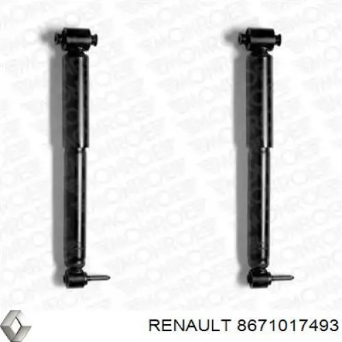 8671017493 Renault (RVI) Амортизатори задні
