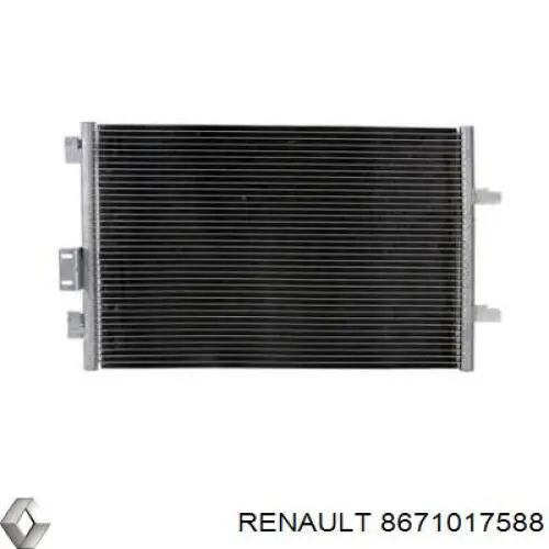 8671017588 Renault (RVI) радіатор кондиціонера