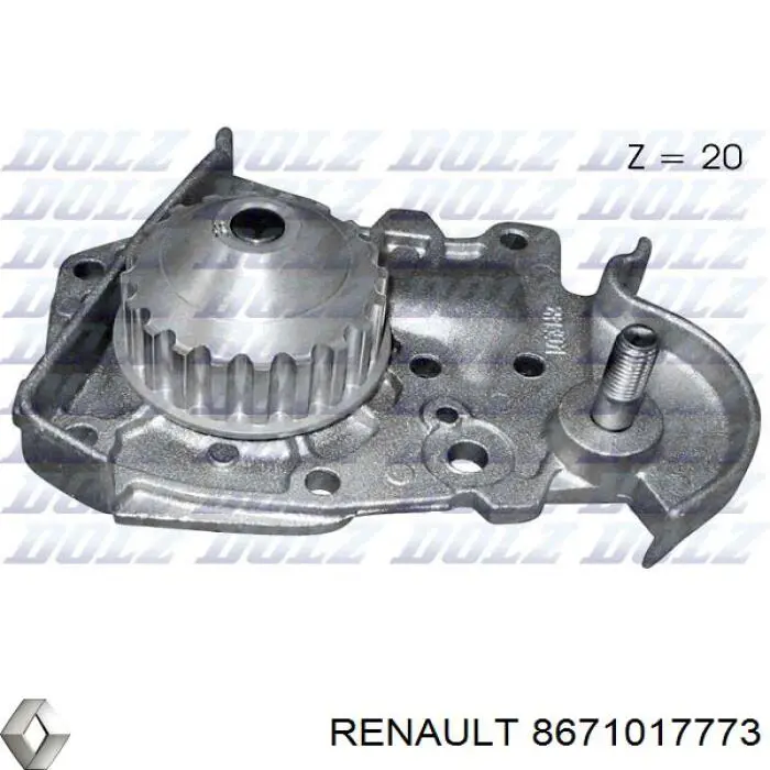 8671017773 Renault (RVI) Насос охолодження